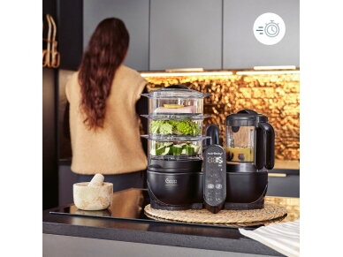 Babymoov Nutribaby + XL Large capacity multi-purpose food processor - Mineral Black A001140 6
