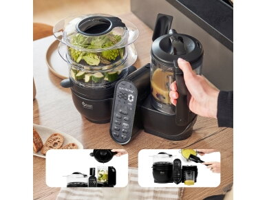 Babymoov Nutribaby + XL Large capacity multi-purpose food processor - Mineral Black A001140 5 Babymoov Nutribaby + XL Large capacity multi-purpose food processor - Mineral Black A001140 5