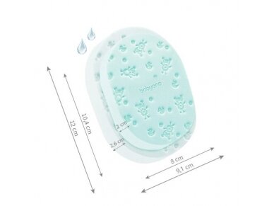 Babyono baby bath sponge mint 1640/03 1