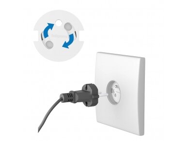 BabyOno electrical outlet safety cover rotating cover system 10 pcs 962/10 2 BabyOno electrical outlet safety cover rotating cover system 10 pcs 962/10 2