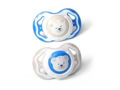 Symmetrical silicone soother 6-18m Symmetrical silicone soother 6-18m