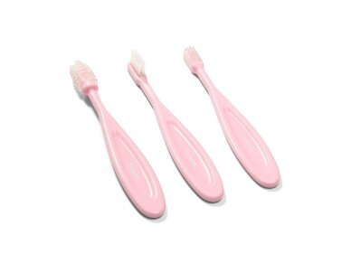 Babyono toothbrushes 3 pcs pink 550/01 Babyono toothbrushes 3 pcs pink 550/01
