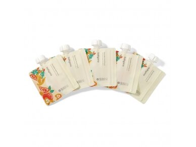 Babyono rusable food pouch 150ml 5pcs 1467 2 Babyono rusable food pouch 150ml 5pcs 1467 2