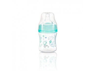 Anti colic wide neck plastic bottle, 120 ml mint 402/01 Anti colic wide neck plastic bottle, 120 ml mint 402/01