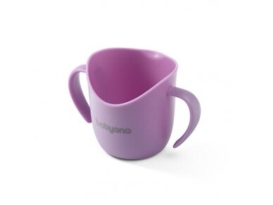 Babyono Ergonomic training cup purple FLOW 1463/05 Babyono Ergonomic training cup purple FLOW 1463/05