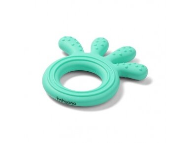 Babyono silicone teether OCTOPUS mint 826/02 Babyono silicone teether OCTOPUS mint 826/02