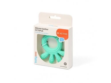 Babyono silicone teether OCTOPUS mint 826/02 8 Babyono silicone teether OCTOPUS mint 826/02 8