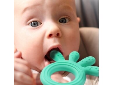 Babyono silicone teether OCTOPUS mint 826/02 7 Babyono silicone teether OCTOPUS mint 826/02 7
