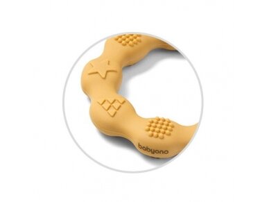 Babyono Silicone teether RING yellow 825/01 1 Babyono Silicone teether RING yellow 825/01 1