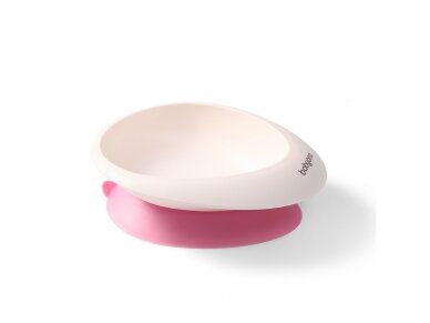 Baby suction bowl with spoon, pink, 1077/02 1 Baby suction bowl with spoon, pink, 1077/02 1