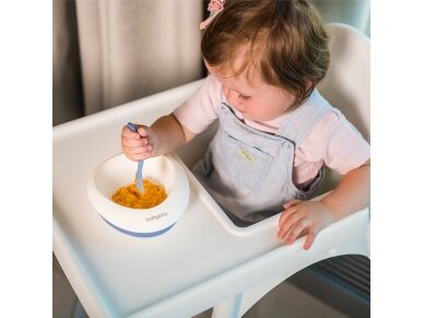 Baby suction bowl with spoon, pink, 1077/02 2 Baby suction bowl with spoon, pink, 1077/02 2