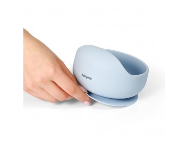 Babyono silicone suction bowl blue 1481/01 4 Babyono silicone suction bowl blue 1481/01 4