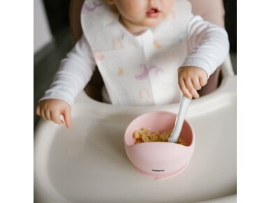 Babyono silicone suction bowl pink 1481/02 6 Babyono silicone suction bowl pink 1481/02 6