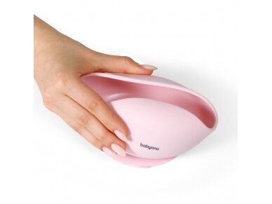 Babyono silicone suction bowl pink 1481/02 4 Babyono silicone suction bowl pink 1481/02 4