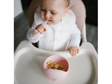 Babyono silicone suction bowl pink 1481/02 7 Babyono silicone suction bowl pink 1481/02 7