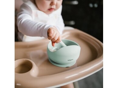 Babyono silicone suction bowl mint 1481/03 5 Babyono silicone suction bowl mint 1481/03 5