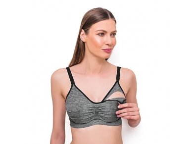 Babyono the bra for nursing mothers D80-85, grey 506/37 Babyono the bra for nursing mothers D80-85, grey 506/37