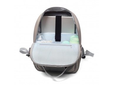 Diaper / Mummy backpack LONDON LOOK grey 2 Diaper / Mummy backpack LONDON LOOK grey 2