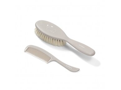 Babyono super soft hair brush. Natural, super soft bristle grey 568/03 Babyono super soft hair brush. Natural, super soft bristle grey 568/03