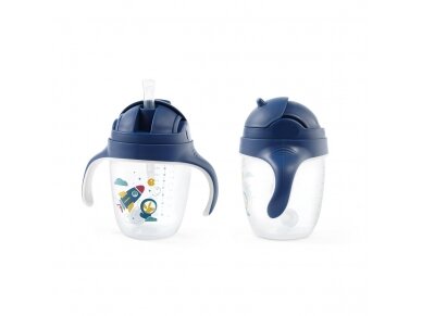 Sippy cup with weighted straw, blue 4