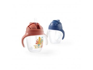 Sippy cup with weighted straw, blue 6