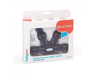 Babyono saferty harness FIRST STEPS dark grey 070/02 Babyono saferty harness FIRST STEPS dark grey 070/02