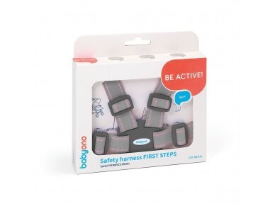 Babyono saferty harness FIRST STEPS grey 070/04 Babyono saferty harness FIRST STEPS grey 070/04