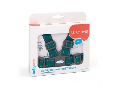 Babyono saferty harness FIRST STEPS green 070/03