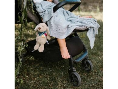 Babyono bamboo knitted blanket blue 1478/02 2 Babyono bamboo knitted blanket blue 1478/02 2