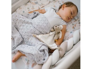Babyono bamboo knitted blanket grey 1479/02 2