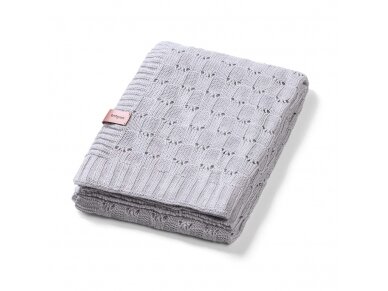 Babyono bamboo knitted blanket grey 1479/02 Babyono bamboo knitted blanket grey 1479/02