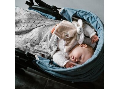 Babyono bamboo knitted blanket grey 1479/02 4 Babyono bamboo knitted blanket grey 1479/02 4