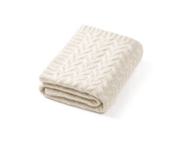 Babyono merino wool blanket dark white 1648/03