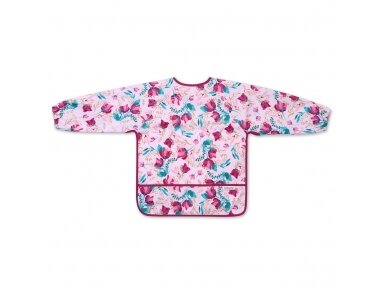 BabyOno sleeved bib, flowers, 1476/01 BabyOno sleeved bib, flowers, 1476/01
