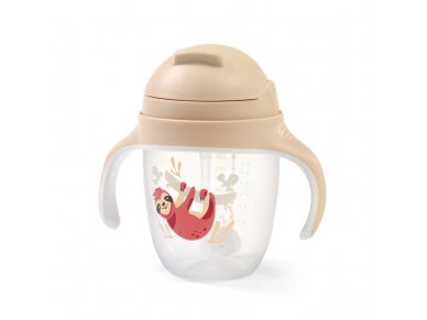 Babyono sippy cup with weighted straw brown 1464/04 1 Babyono sippy cup with weighted straw brown 1464/04 1