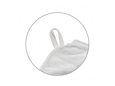 Babyono bamboo hooded towel 100x100 cm grey 1553/03 2