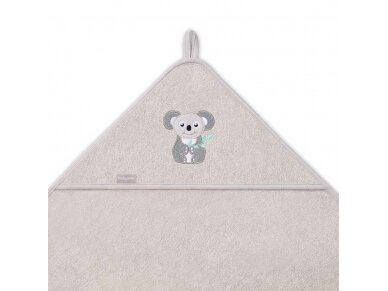 Babyono bamboo hooded towel grey NATURAL BAMBOO 100X100 346/06 2 Babyono bamboo hooded towel grey NATURAL BAMBOO 100X100 346/06 2