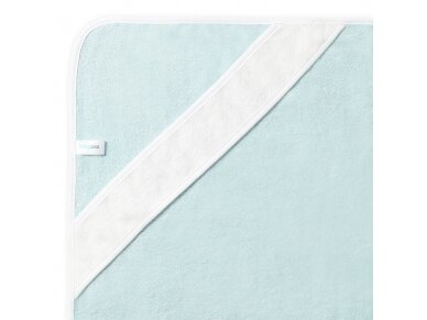 Bamboo hooded towel 85 x 85, blue, whale 2