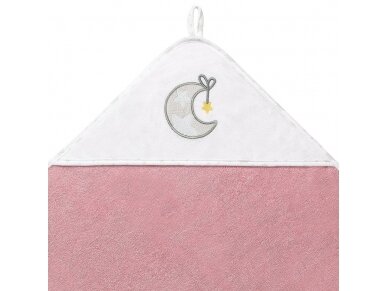 TERRY Hooded Towel 100×100 cm pink 1