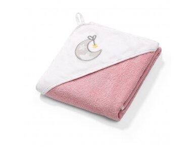 TERRY Hooded Towel 100×100 cm pink