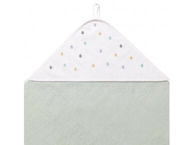 TERRY Hooded Towel 100×100 cm light grey 1