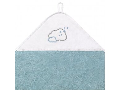 TERRY Hooded Towel 76×76 cm blue 1