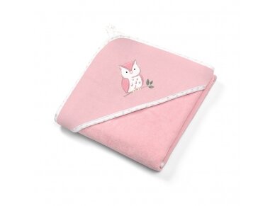 Velour hooded towel 100 x 100, pink Velour hooded towel 100 x 100, pink