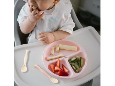 BabyOno plastic spoons for babies 2 pcs beige pink 1066/06 4 BabyOno plastic spoons for babies 2 pcs beige pink 1066/06 4