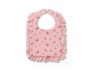 Babyono muslin bib ruffle pink 1724/02
