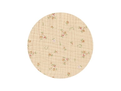 Babyono muslin bib ruffle beige 1724/02 1