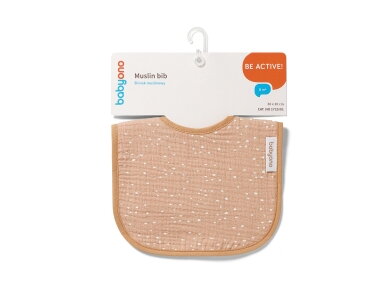 Babyono muslin bib brown 1725/01 3