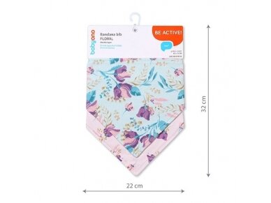 BabyOno bandana bib FLORAL, 879/16 4