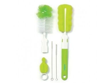 BabyOno baby bottles and teats brush set with a removable handle & mini sponge green 735/02 BabyOno baby bottles and teats brush set with a removable handle & mini sponge green 735/02