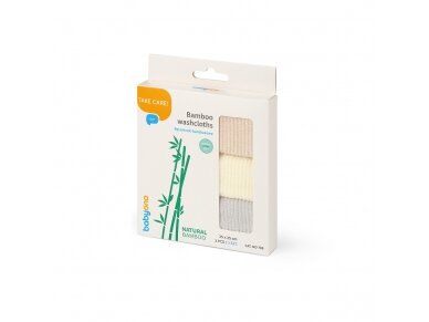 Babyono Bamboo washcloths 3-pack 786 2 Babyono Bamboo washcloths 3-pack 786 2